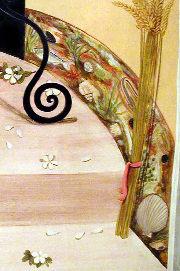 Détail fresque marine